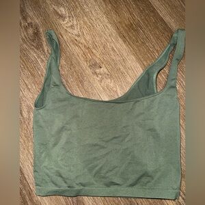 Free People Green Crop Top